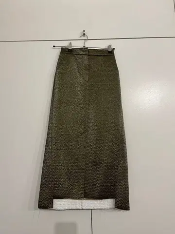 Ameri VINTAGE 올리브 그린 타이트 스커트