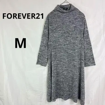 FOREVER21 포에버 하이넥 니트 원피스 그레이 [ M ] 얇은 소재