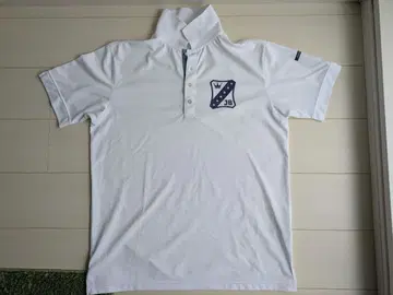 JackBunny 로고 화이트 피케 셔츠