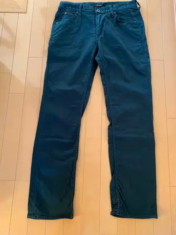 Johnbull 다크 블루 슬림 핏 팬츠