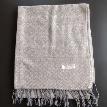 캐시미어 100% 파슈미나 그레이 계열 패턴 접이식 스톨