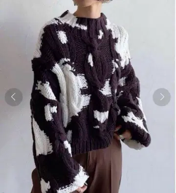 PAGEBOY CORE 페이지 보이코어 moo 케이블 니트