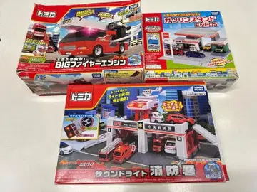 토미카 타운 BIG 파이어 엔진 소방서 주유소 ENEOS