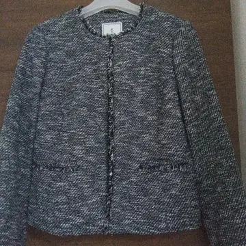 노카라 자켓 사이즈 38 그레이 계열