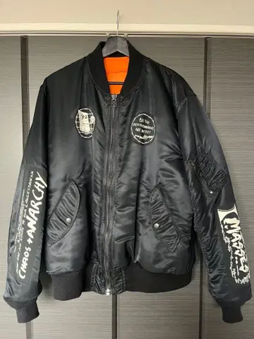 masses 블랙 MA-1 플라이트 자켓 M