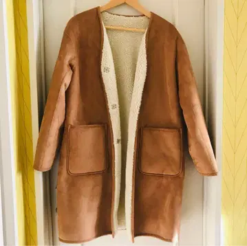 URBAN RESEARCH 페이크 무스탕 보아 리버서블 코트