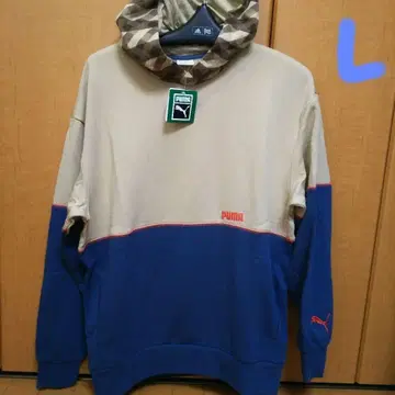 푸마 남성용 후드티 L 사이즈 새상품! US 사이즈 M 정가 7700엔