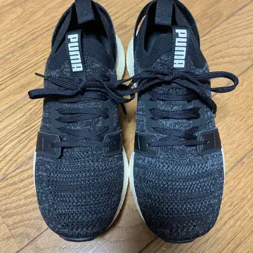 PUMA 니트 스니커즈 블랙