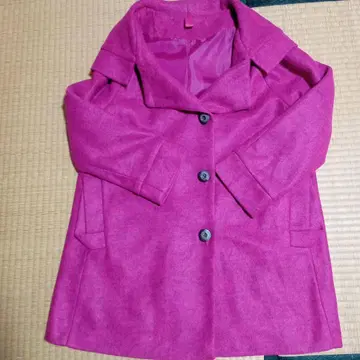 후드 부착 핑크 자켓