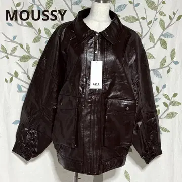 새상품 AZUL BY MOUSSY 페이크 가죽 자켓 오버 사이즈