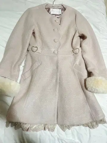 핑크 리즈리사 롱 코트