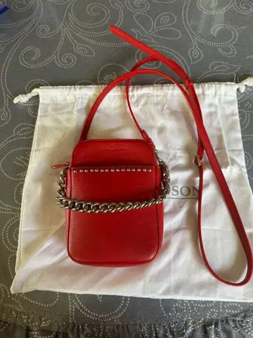 J.M. Davidson 레드 숄더백