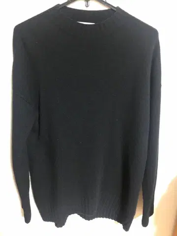 루피봇 하이넥 니트 블랙 울 100% 프리 사이즈