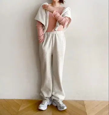 searoomlynn 스웨트 팬츠 헤더 그레이 S