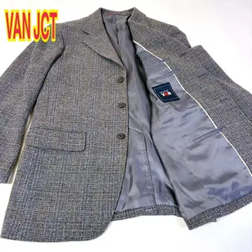 [ 미사용 ] VAN Jacket 캐시미어 혼방 트위드 테일러드 자켓 L