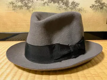 1930년대 40년대 전 일본산 소프트 모자 57cm 그레이