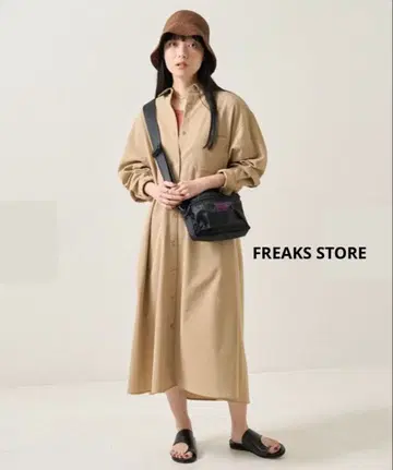 프리크스토어 린넨 라이크 셔츠 원피스