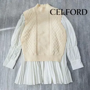 CELFORD 레이어드 니트 풀오버