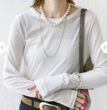 새상품급 SHIPS for women 다용도 벨로아 롱T