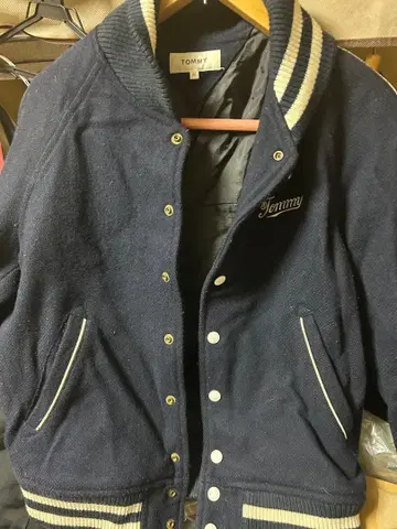 TOMMY 바시티 자켓 네이비 M