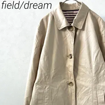 field/dream 트렌치코트 스탠 칼라 포켓 부착 빅