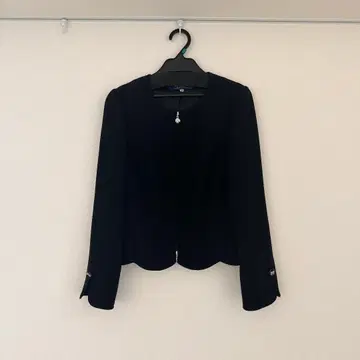 해당 상품은 당일 발송 엠즈 그레이시 노카라 블랙 자켓