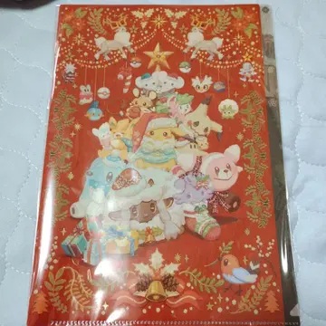 피카츄 크리스마스 2024 포켓몬 센터 한정판 클리어 파일