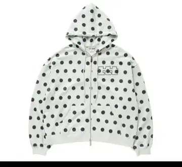 ttt_msw Dot zip up hoodie (GREY) M
