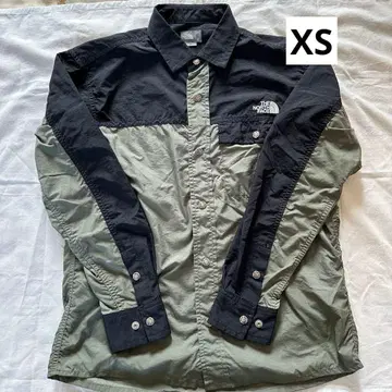 [ 새상품급 ] THE NORTH FACE 긴팔 셔츠 XS 블랙/카키