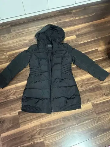 블랙 다운 코트 F 사이즈