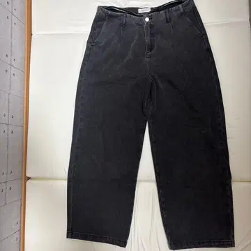 블랙 와이드 팬츠