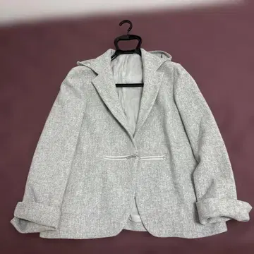 COMME CA 후드 부착 그레이 자켓