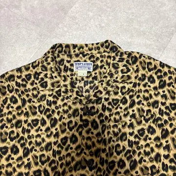 TEMPTATION 긴팔 레오파드 무늬 셔츠