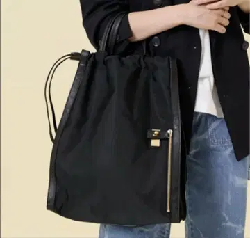 최종 가격) ORSETTO 나일론 사이드 지퍼 토트백