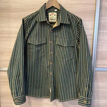 [ Vimanron ] 헤비 웨이트 스트라이프 셔츠