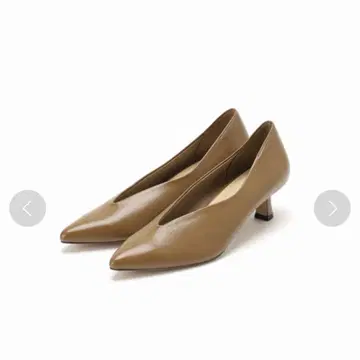 LE TALON 브라운 스틸레토 펌프스