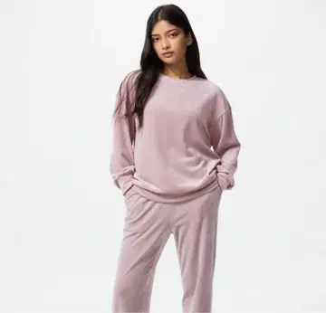 유니클로 울트라 스트레치 스무스 세트 새상품 L 파자마 루무 팬츠