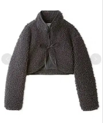 [ Lily Brown ] 리본 보아 코트