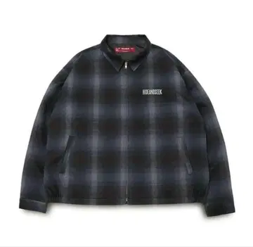 HideandSeek 체크 무늬 해링턴 자켓