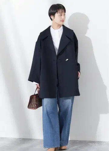 JOURNALSTANDARD L'ESSAGE 백새틴 와이드 칼라 코트