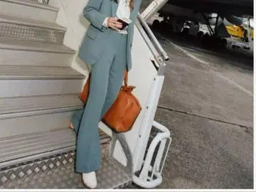 택 포함 새상품 ZARA 마스큘린 슬랙스 컬러 팬츠