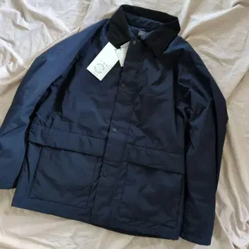 새상품 남성용 네이비 코듀로이 옷깃 자켓 시즌 리 L