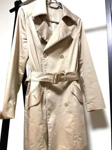 [ ru ] 베이지 트렌치코트 허리 벨트 포함