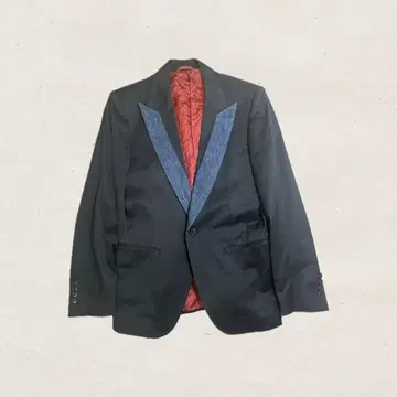 PRIGS / 데님 절개 테일러드 자켓