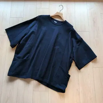 is-ness SWITCHING MOSS T-SHIRT M 46 NAVY