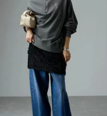 [ 새상품급 페더 레이어드 스커트 블랙 미니 스커트