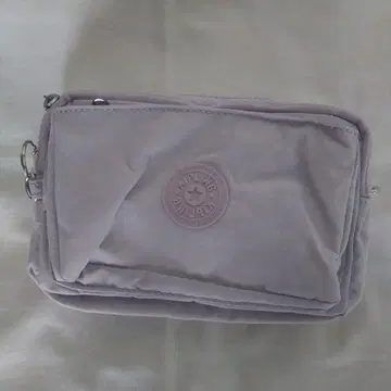 연보라색 나일론 지퍼 파우치