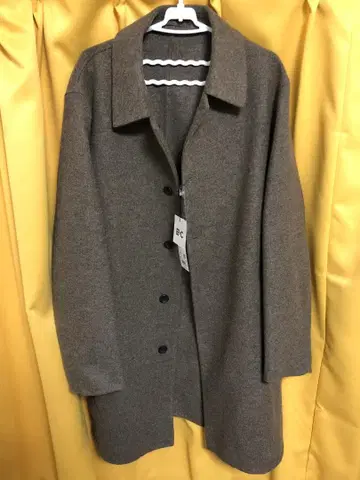 [ 새상품 미사용 ] 유니클로 더블 페이스 코트 브라운