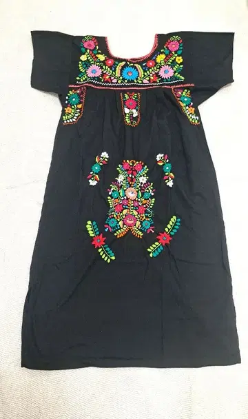 멕시코 자수 원피스