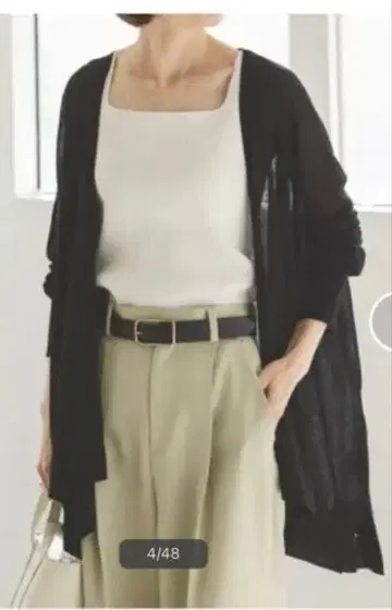 noble 18G 시어 가디건 블랙 새상품급